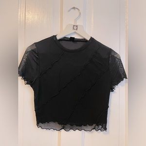 2 for $6 Lettuce Trim Mesh Tee